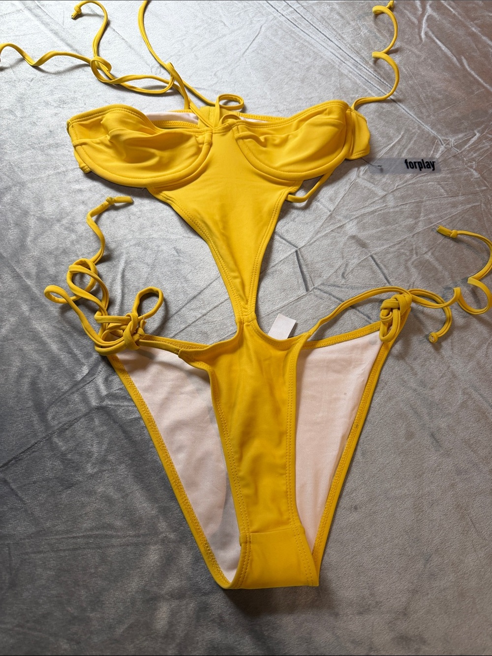 For play One Piece Women’s Swimsuit Size L.